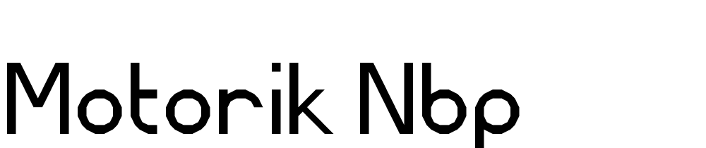 Motorik-NBP font family download free