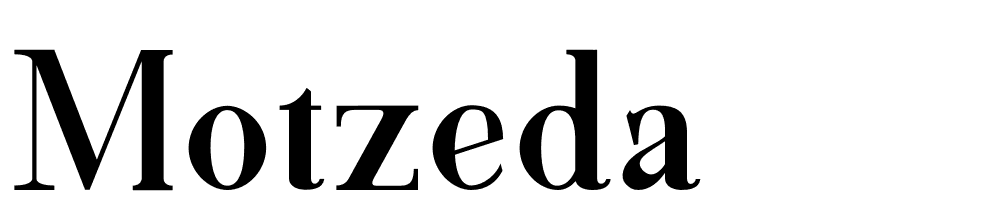 Motzeda font family download free