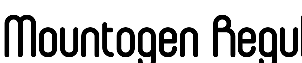 Mountogen-Regular font family download free