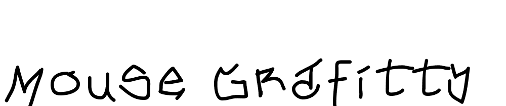 Mouse Grafitty font family download free