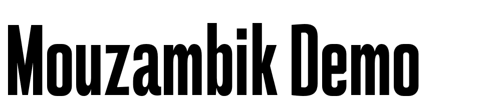 mouzambik-demo font family download free