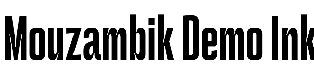 Mouzambik-Demo-Inktrap font family download free