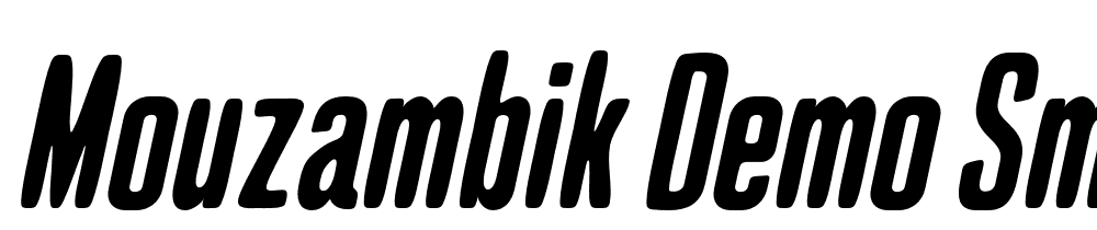 Mouzambik-Demo-Smooth-Italic font family download free