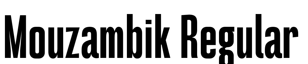 Mouzambik-Regular font family download free