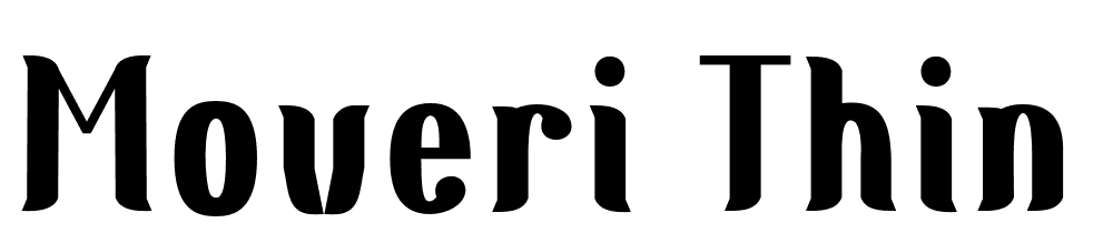 Moveri-Thin font family download free