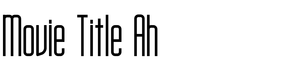 Movie-Title-AH font family download free