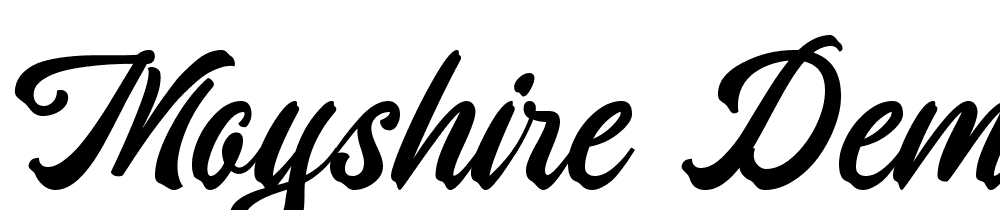 Moyshire DEMO font family download free