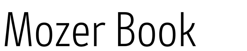 Mozer-Book font family download free