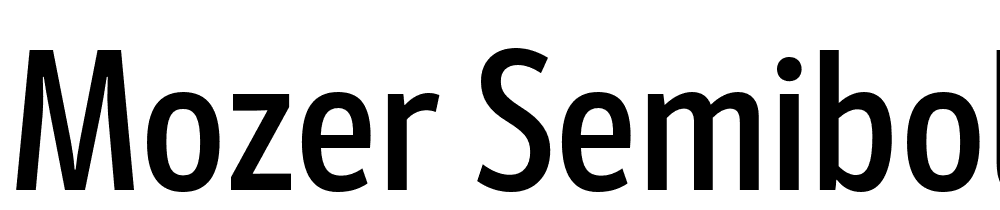 Mozer-SemiBold font family download free