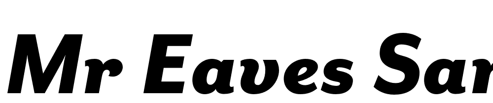 Mr-Eaves-San-OT-Heavy-Italic font family download free