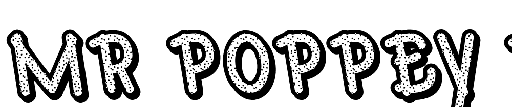 Mr.Poppey-Blod font family download free