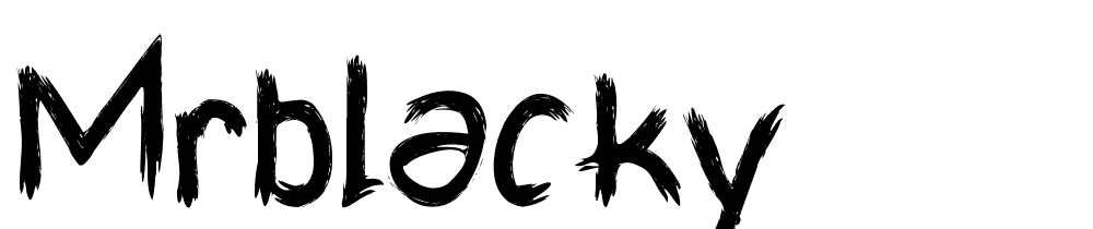 MrBlacky font family download free