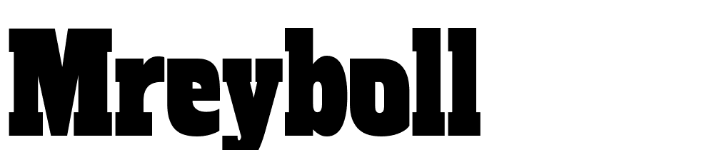 mreyboll font family download free