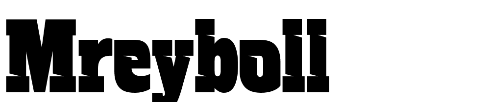 mreyboll font family download free