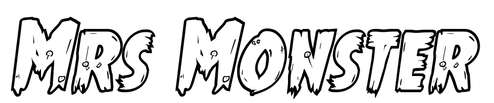 Mrs.-Monster-Bold-Outline-Italic font family download free