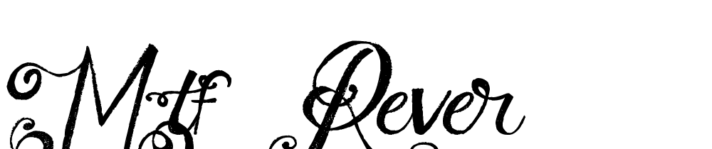 MTF Rever font family download free