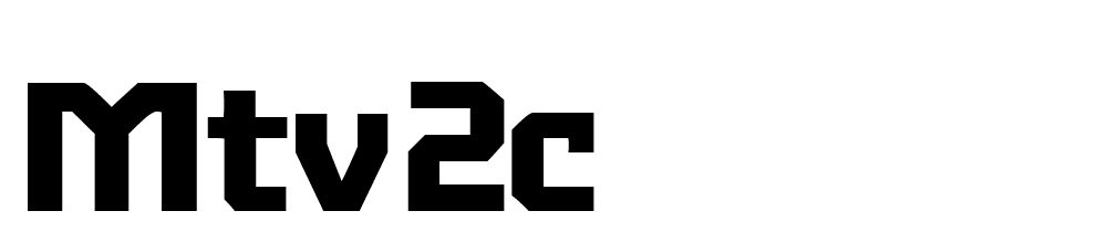 MTV2C font family download free