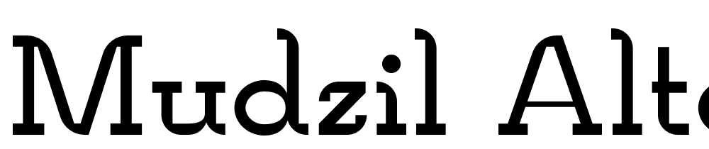 Mudzil-Alternate-Bold font family download free