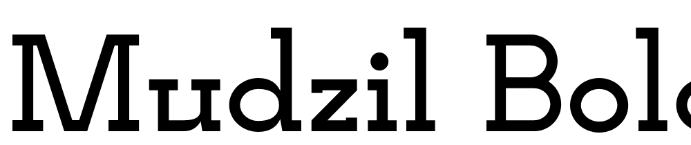 Mudzil-Bold font family download free