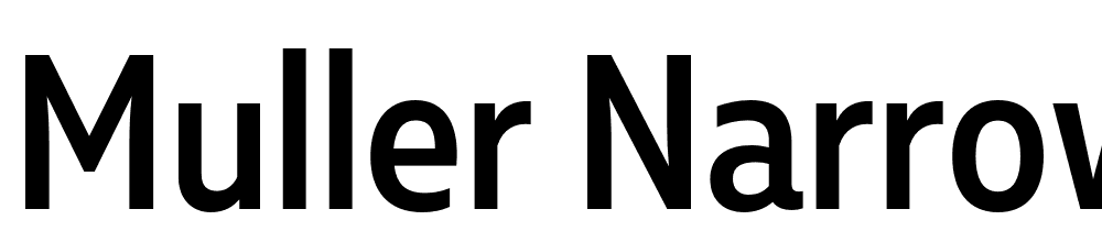 Muller-Narrow-Medium font family download free