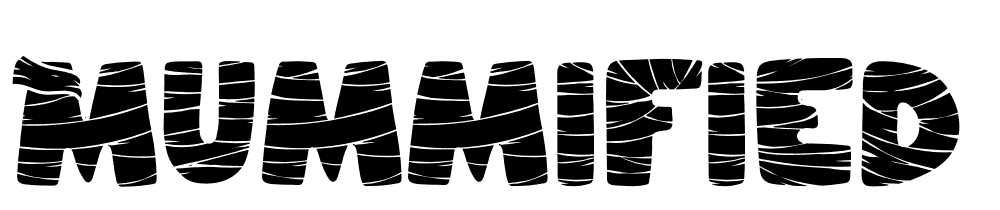 Mummified-Fill font family download free