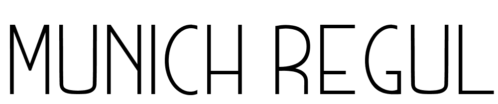 MUNICH-Regular font family download free