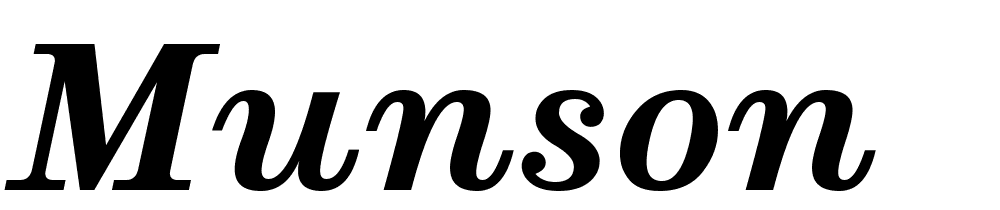 munson font family download free