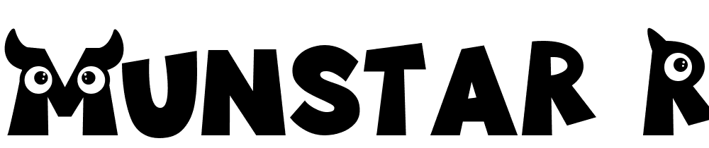 Munstar-Regular font family download free