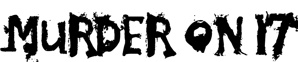 murder_on_17th_st font family download free