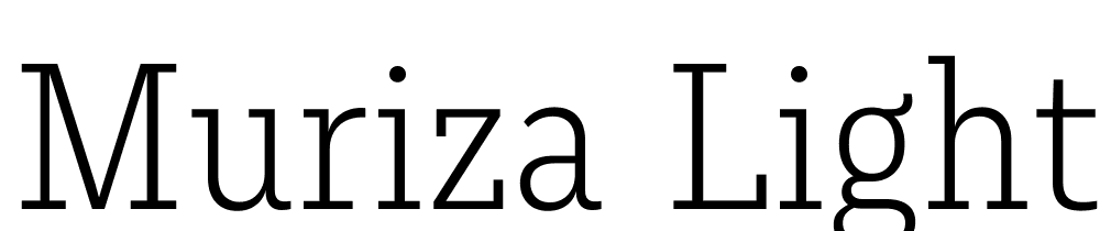 Muriza-Light font family download free