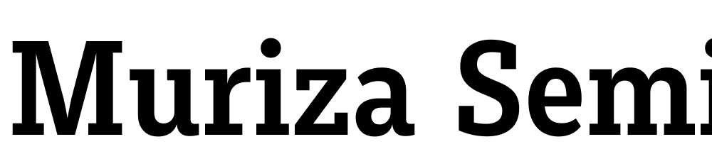 Muriza-SemiBold font family download free