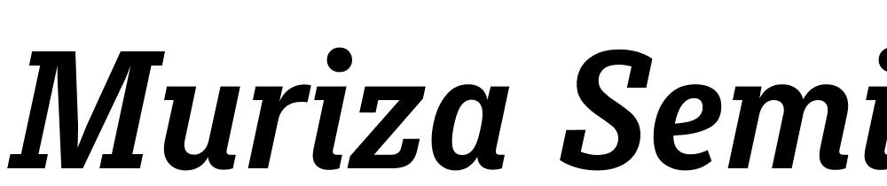 Muriza-SemiBold-Italic font family download free