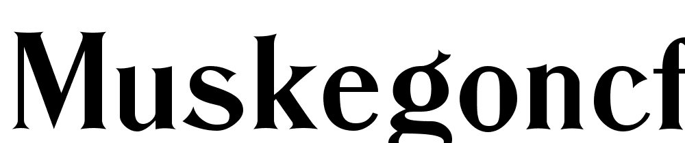 MuskegonCFSemiBold-SemiBold font family download free