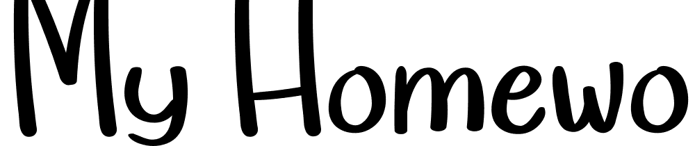 My Homework font family download free