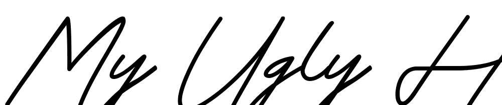 My Ugly Handwritting font family download free