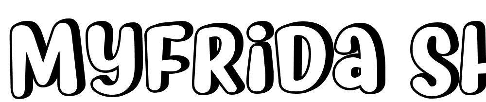 Myfrida-Shadow font family download free