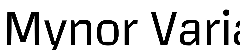 Mynor Variable font family download free