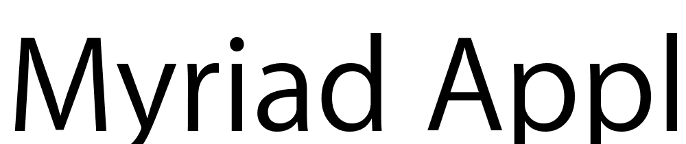 myriad-apple font family download free