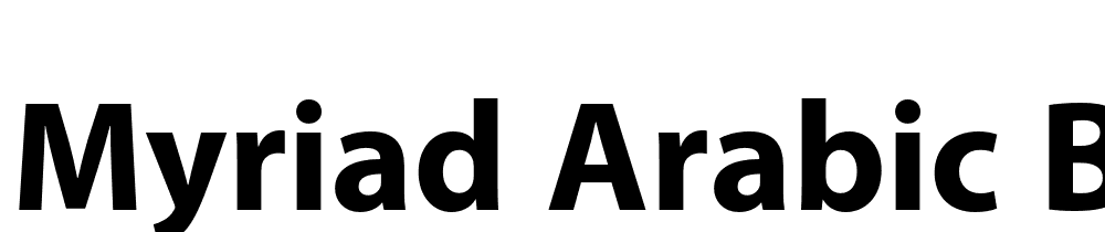 Myriad-Arabic-Bold font family download free