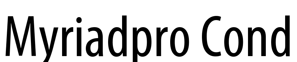 MyriadPro-Cond font family download free