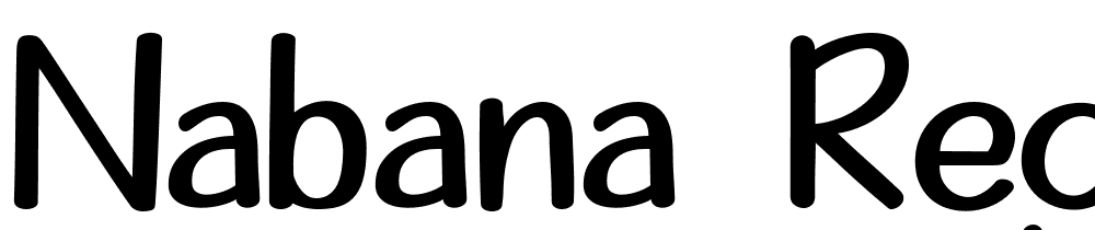 Nabana-Regular font family download free