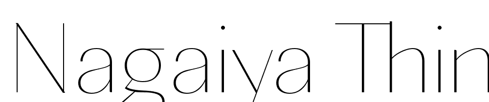 Nagaiya-Thin font family download free