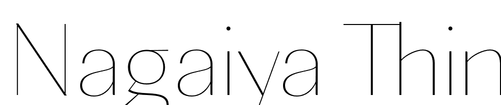 Nagaiya-Thin font family download free