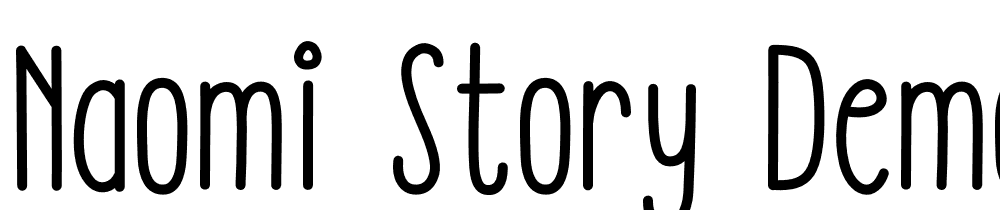 Naomi Story DEMO font family download free