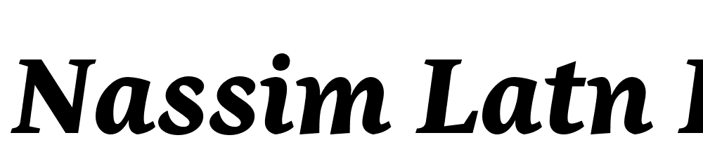 Nassim-Latn-Eb-It font family download free