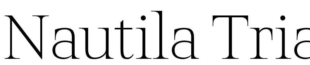 Nautila-Trial-Regular font family download free