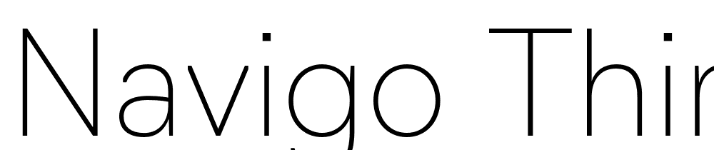 Navigo-Thin font family download free