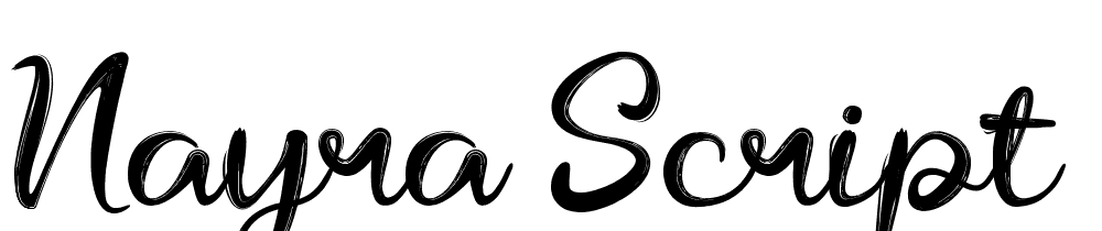 Nayra-Script-Brush font family download free