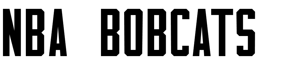 NBA Bobcats font family download free