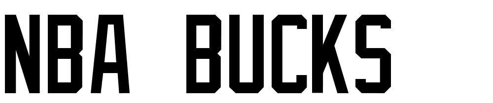 NBA-Bucks font family download free